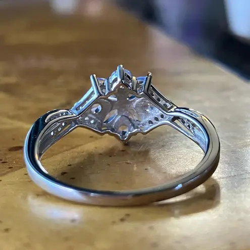 Natural Tanzanite Sterling Silver Ring Size 9.75