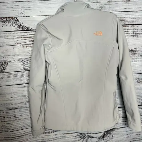 The North Face  Apex Full Zip Light Grey Jacket Womens Med