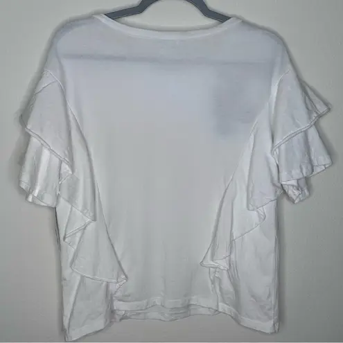 Abound White Rose Embroidered Blouse Size Medium NWT