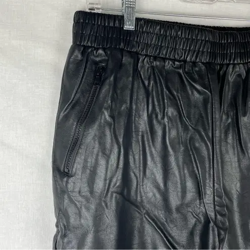 superdown  Rinah Faux Leather Jogger Pant Black Size XL