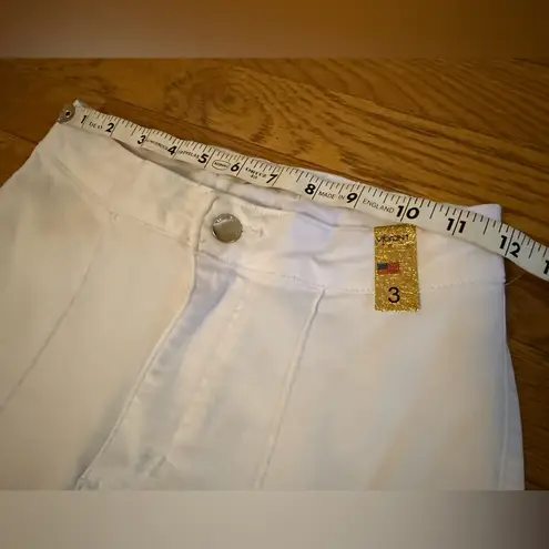 Vibrant high waist White Flare Pants size 3