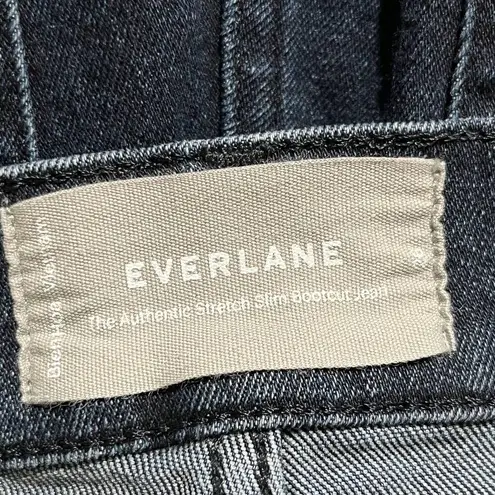 Everlane  Women's The Authentic Stretch Slim Bootcut Jean Dark Blue Wash Size 26