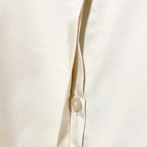 Denim & Co New Button Side High Low Hem Long Sleeve Shirt Stone Khaki Size 3X