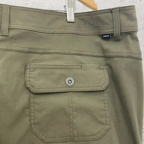 prAna Halle Pant Plus II 22W Olive ReZion Stretch Hiking Outdoor Pants NWOT