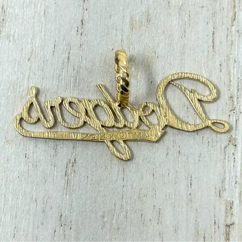 L.A. DODGERS 14K solid script logo pendant by Michael Anthony, NWOT Gold