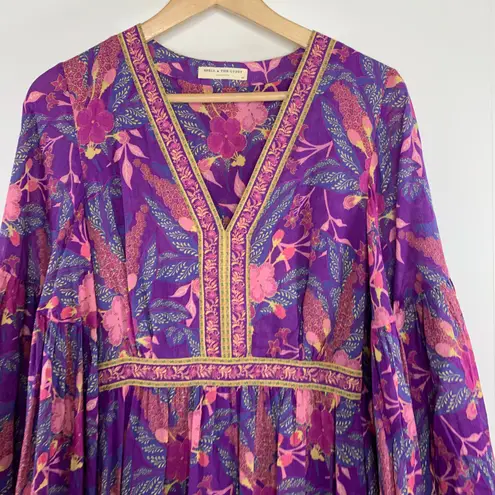 Spell & the Gypsy Collective Bianca Boho Maxi Lavender Wisteria Dress Purple Size XS