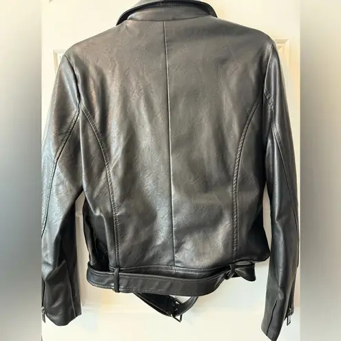 Elodie EUC Eloidie Faux Leather Motorcycle Jacket