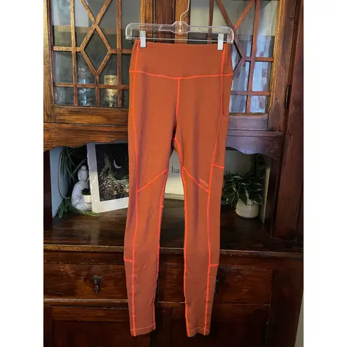 Halfdays Hallie Merino Wool Blend Leggings Size Small Orange