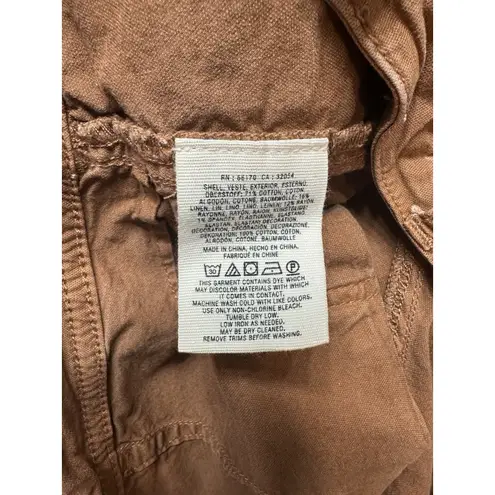 Anthropologie The Wanderer by  Rust Utility Pants Size‎ 32 Cotton Linen Blend