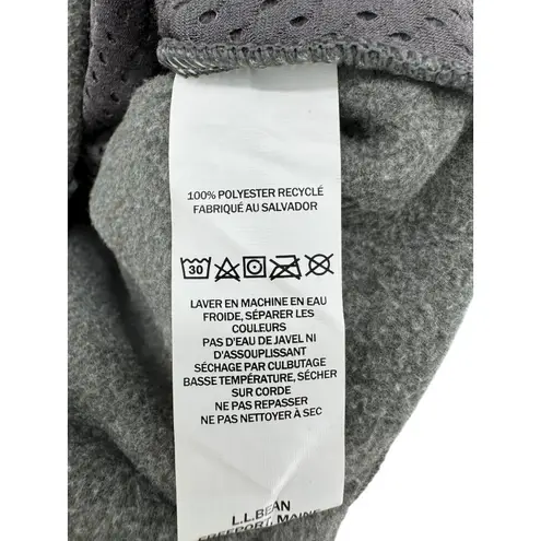 LL Bean Women's Gray Fleece Full Zip Jacket Pocket Size Small Regular