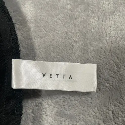 Vetta Pants 4 Black Button Fly Culottes Refined Capsule Pleated Wide Leg Minimal