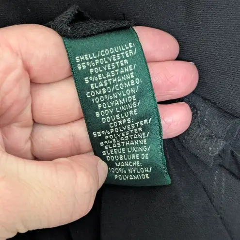 Lauren Ralph Lauren Sequin Long Sleeve Formal Gown Leg Slit Womens 6 Dress Black