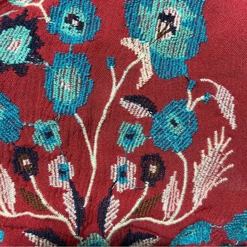 Free People  Te Amo Butterfly Sleeve Embroidered V-Neck Mini Dress Size Small NWT