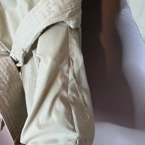 Jonathan Simkhai Waverly Bubble Sleeve Collared Tie Waist Wrap Blouse Thyme Green