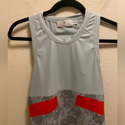 Adidas by Stella McCartney Tech Fit Grey & Red Floral Active Tank Size M Gray Size M
