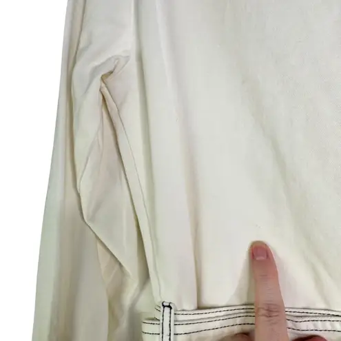 BURU Small Josephine Jumpsuit in White Painter’s Utility Boiler Suit