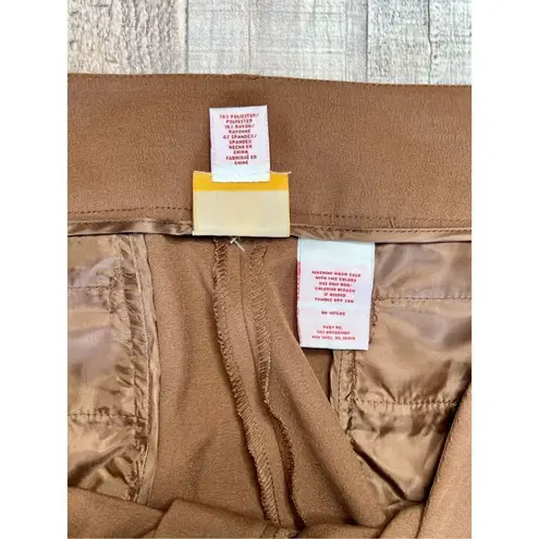 Ruby Rd. Brown Straight Leg Modern Stretch Belted Trousers Pants 18 NWT Normcore Brown