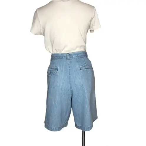 Ralph Lauren  Jean Shorts Denim Mom Style Light Wash Size 12 Vintage High Rise