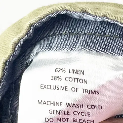 Horny Toad Linen Blend Cuffed Swept Away Bermuda Shorts, Size 8