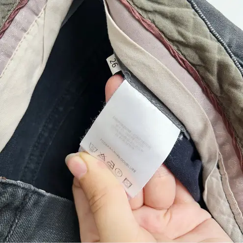 Stella McCartney • grey ombre skinny jeans dip dye low rise ankle faded