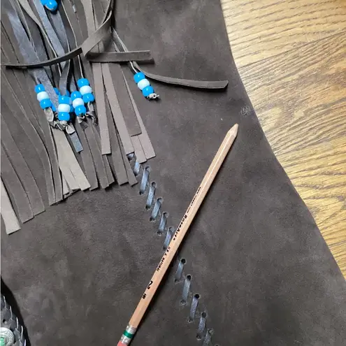 Leather jacket. Size XL. Brown