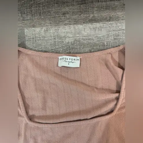 Dress Forum Lettuce Edge Square Neck Top