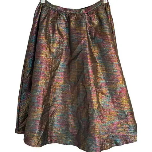 Lucca Couture Skirt Womens Size M MultiColor Side Zip Sparkly Party Formal NWT