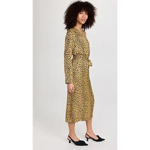 KITRI Amber Cheetah Print One Shoulder Dress Size 2