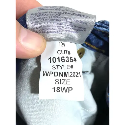 NYDJ Ami Skinny Jeans 18WP Lift Tuck Technology Dark Wash Stretch Casual Denim