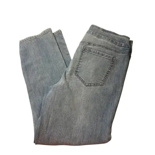 Westbound Blue Pull On Capri Jeans Slimming Panel Stretch Denim Size 6 NWOT