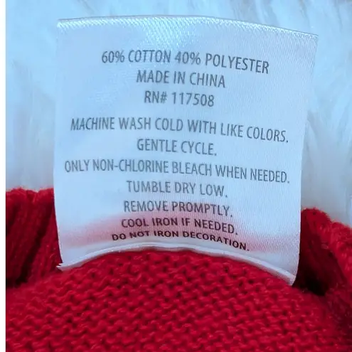 Sanrio Hello Kitty Striped Long Sleeve Crew Neck Sweater by Pink and Red Medium