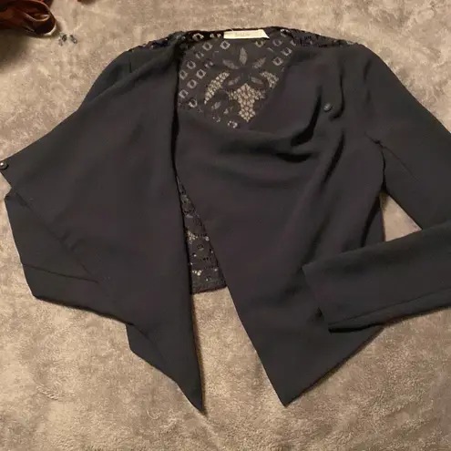 Bailey44 NWOT lace inset cascara blazer