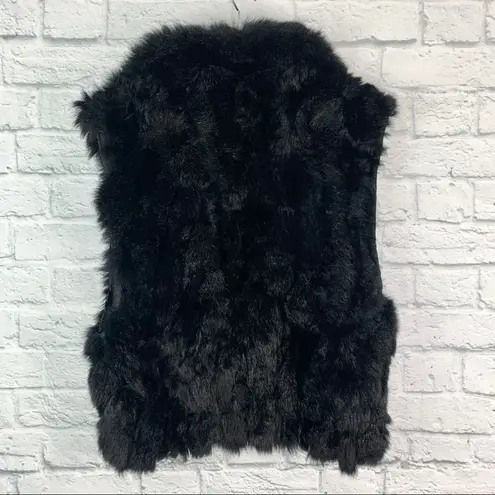 Genuine New Zealand Opossom Fur & Leather Vest S