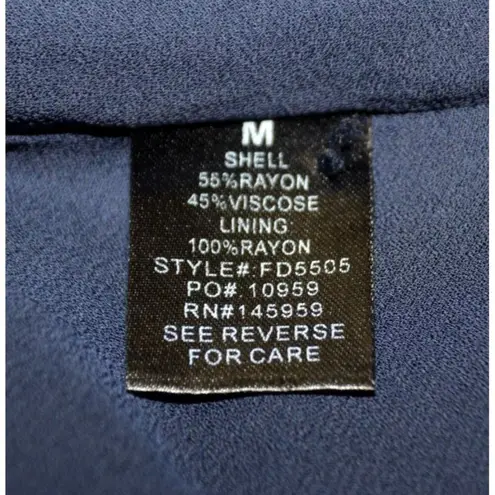 Dress Forum Ladies Lined Flared Tiered Dress A-Line M 3/4 Sleeves Knee Length