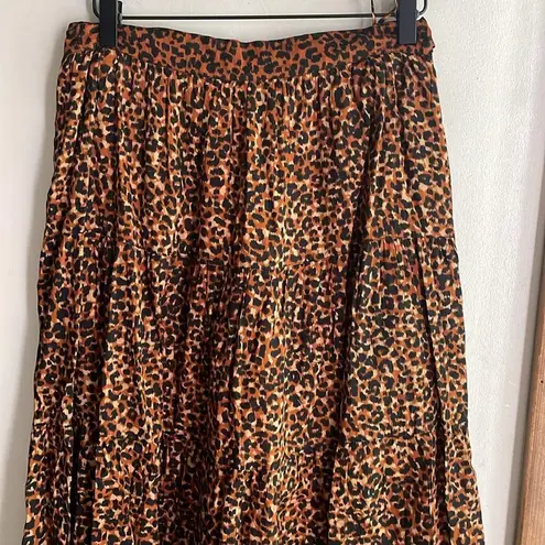 Ulla Johnson Sierra Midi Skirt Leopard
