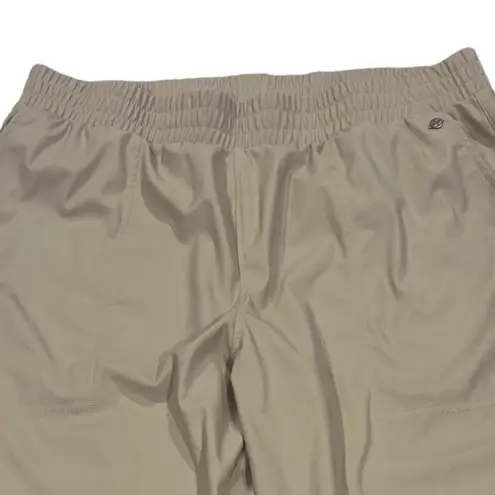 Calia by Carrie Underwood Faux Leather Joggers Size XL Read Measurements Tan