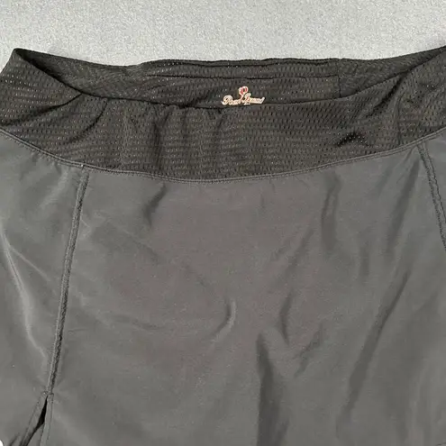 Pearl Izumi Womens L Black Pull On Athletic Skirt with Liner Hidden Pockets