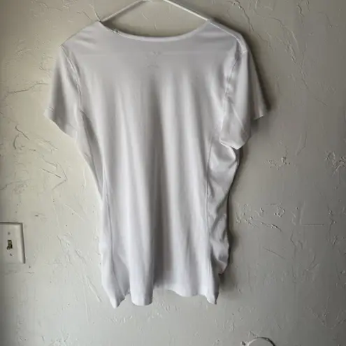 Mountain Hardwear Shirt Large White Athletic Performance Short Sleeve Outdoor