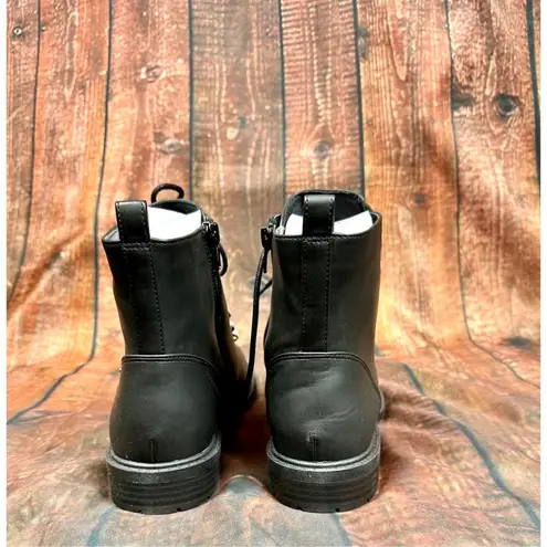 Charter Club Shiloh Combat Booties - Faux Pearls - Black - size 9.5