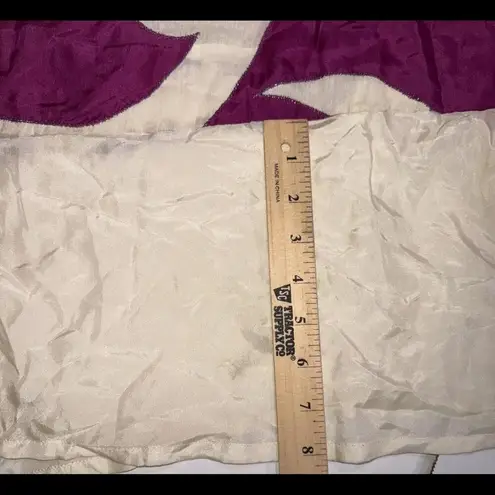 Yoana Baraschi Purple White Designer Luxury Formal Beaded Floor Length Gown Small