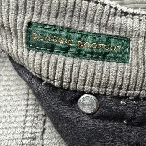 Lauren Jeans Co Ralph Lauren Women Gray Corduroy Flare Classic Bootcut Jeans 10