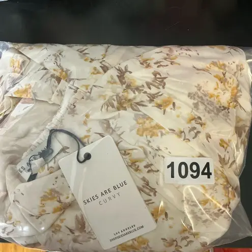 Skies Are Blue Cream Asymmetrical Sundress