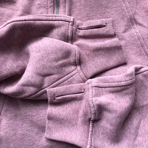 Lululemon Scuba Oversized Half-Zip Hoodie Heathered Pink Taupe XS/S