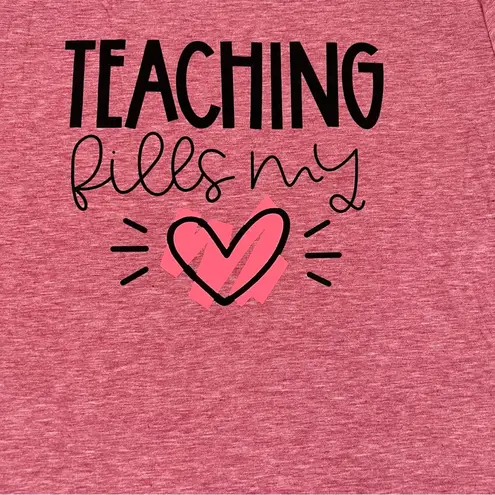 Kimsoong Teaching Fills My Heart Women’s T Shirt Pink Size Large