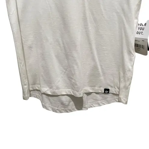 47 Brand Miami Dolphins Short Sleeve Tee White and Teal Women’s Size Small NWT