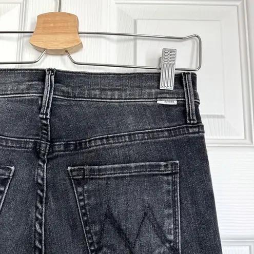 MOTHER The Stunner Ankle Fray Jeans in Friday The 13th Denim Casual Size 25 Black