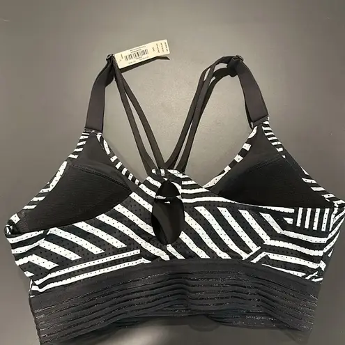 Victoria's Secret Victoria Secret Sports Bra Black & White Stripe