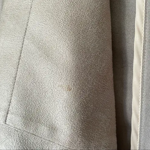 Lavender Brown Faux Suede Moto Jacket M