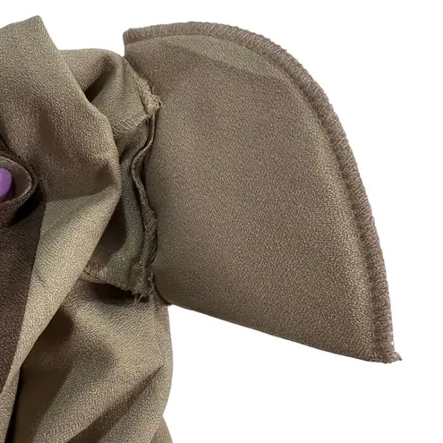 Wear Abouts Vintage Made in the USA Brown Tan Button Down Blazer Shoulder Pads Size M