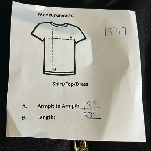 Luxology Women's Black Knit Blouse L with Removable Silver Chain Size L